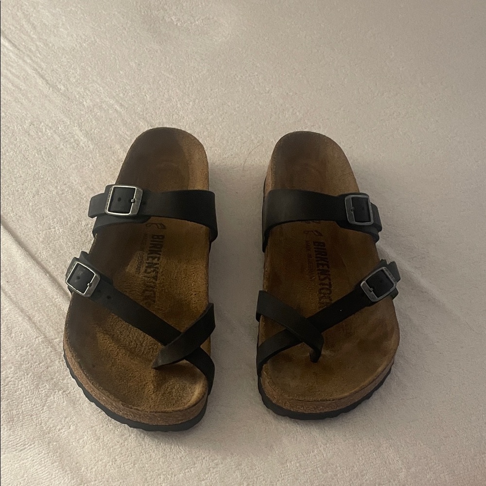 Birkenstock Black Cross-Strap Sandals